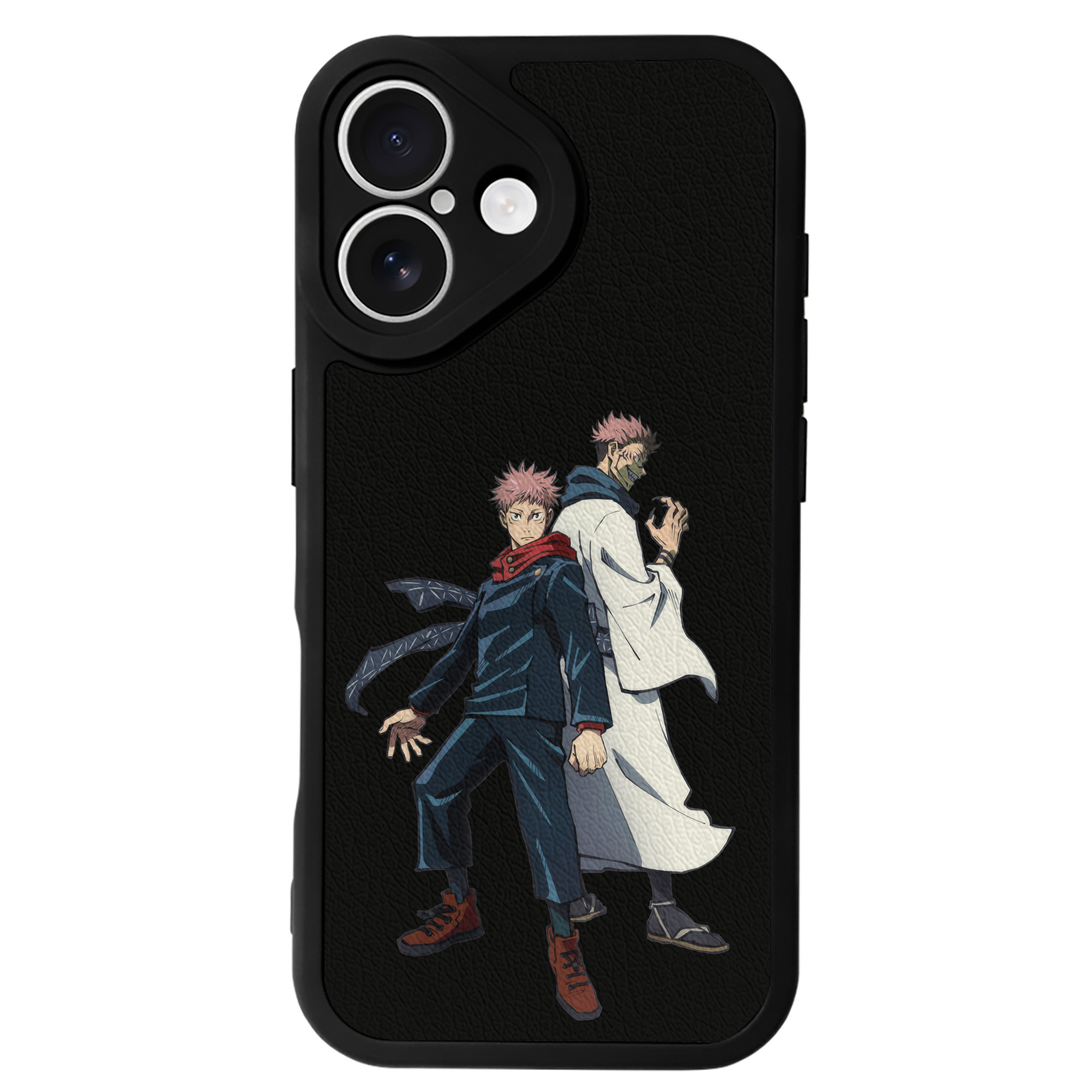 （画像用） 呪術廻戦 Jujutsu Kaisen 【iPhone 16シリーズ対応】シリコンスマホケース（レザー調） 材質：シリコン